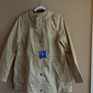 NWT Hunter Light Khaki Hooded Smock Jacket